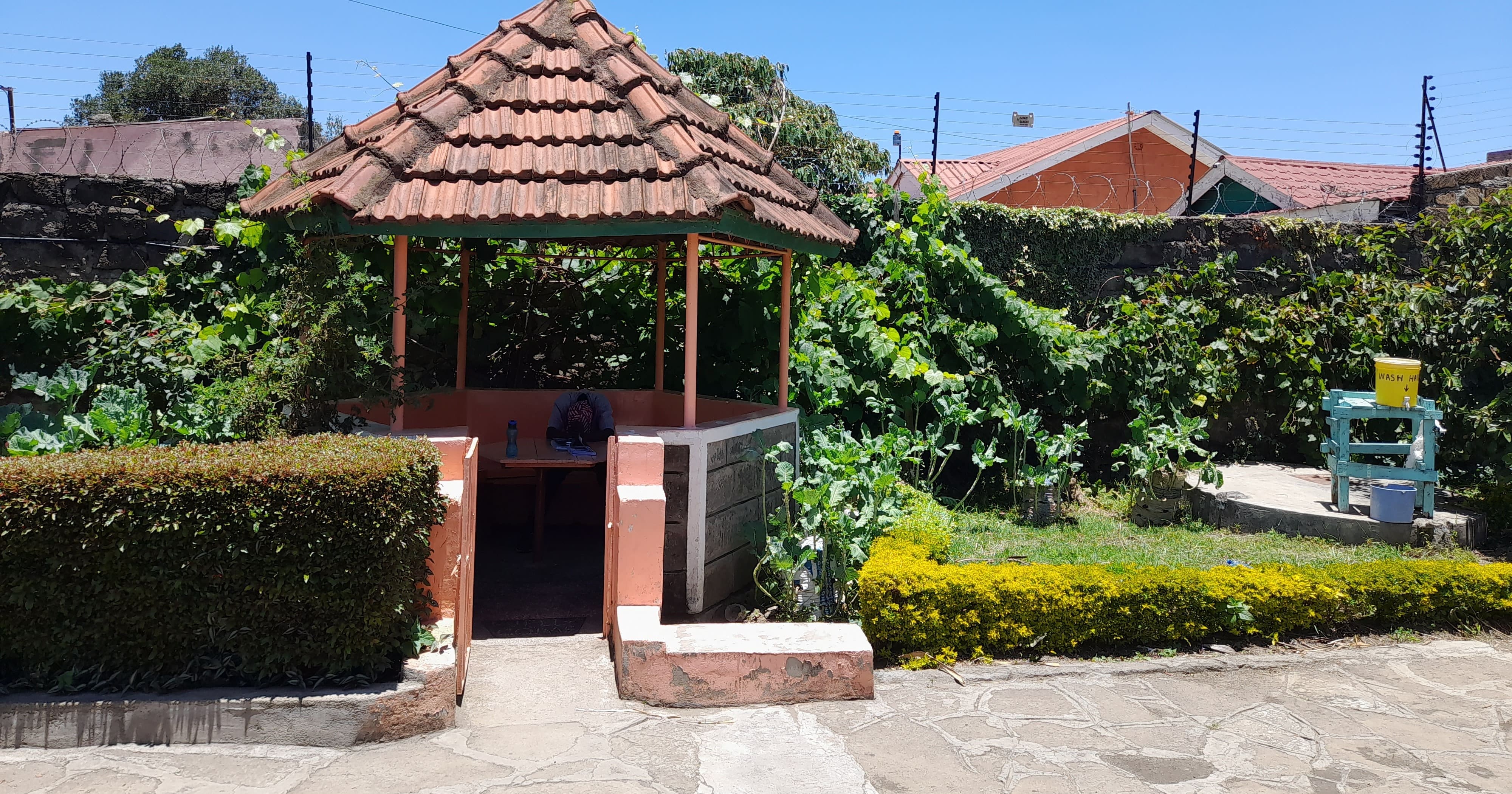 Triple Palm garden and recreation area